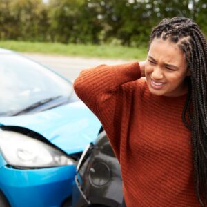 woman injured after being rear ended